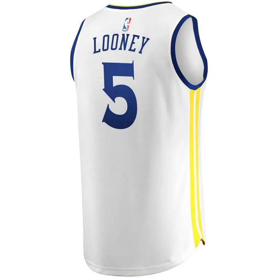 Golden State Warriors Kevon Looney Fanatics Branded Replica Fast Break Player Association Jersey Kids - White | Ireland H2091W4