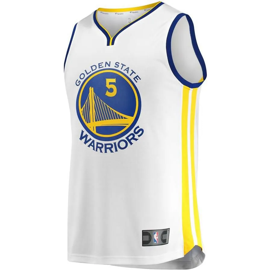 Golden State Warriors Kevon Looney Fanatics Branded Replica Fast Break Player Association Jersey Kids - White | Ireland H2091W4