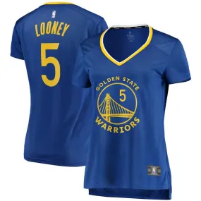 Golden State Warriors Kevon Looney Fanatics Branded Replica Fast Break Player Icon Jersey Womens - Blue | Ireland I0643S8