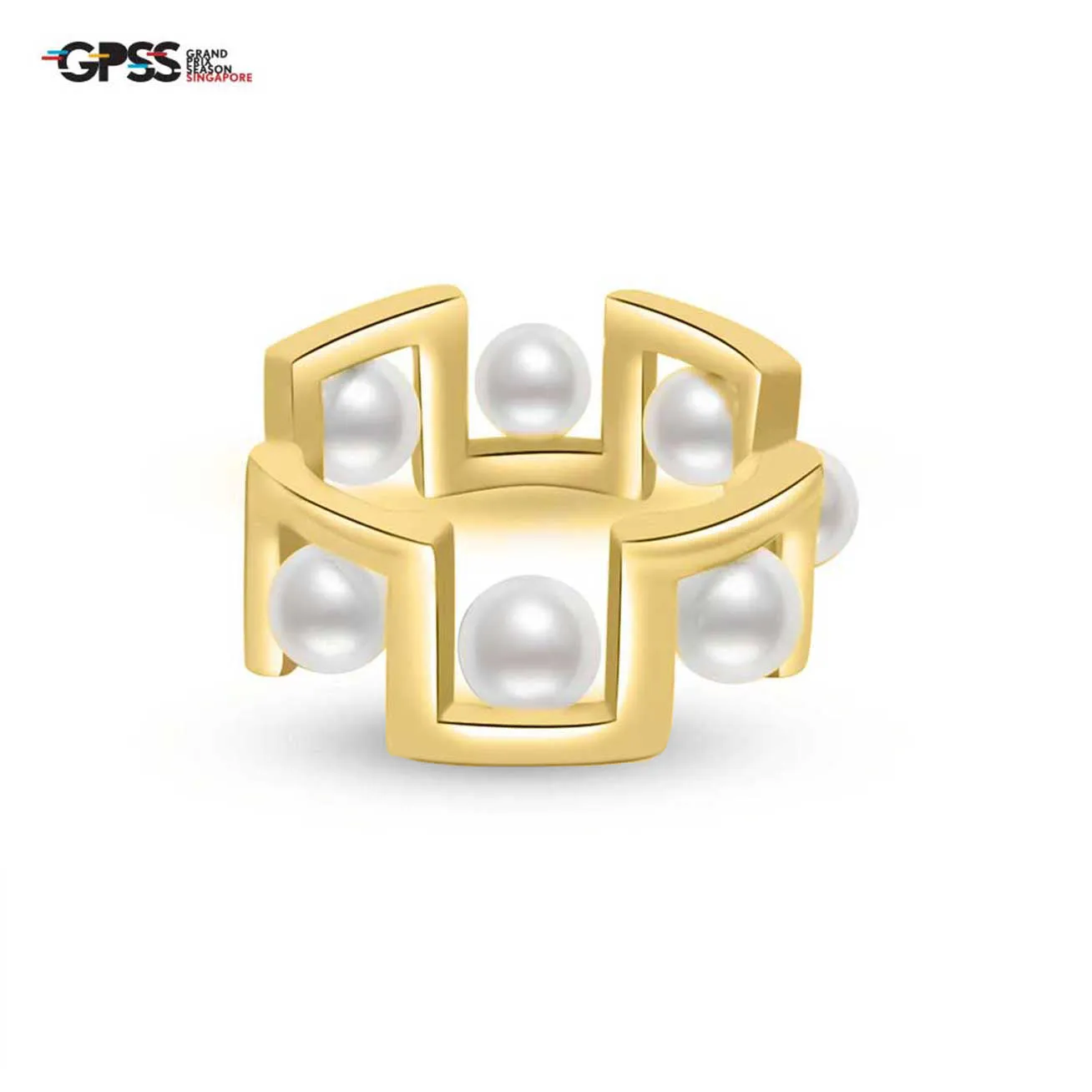 Grand Prix Season Singapore Formula One Freshwater Pearl Ring WR00166 | New Yorker