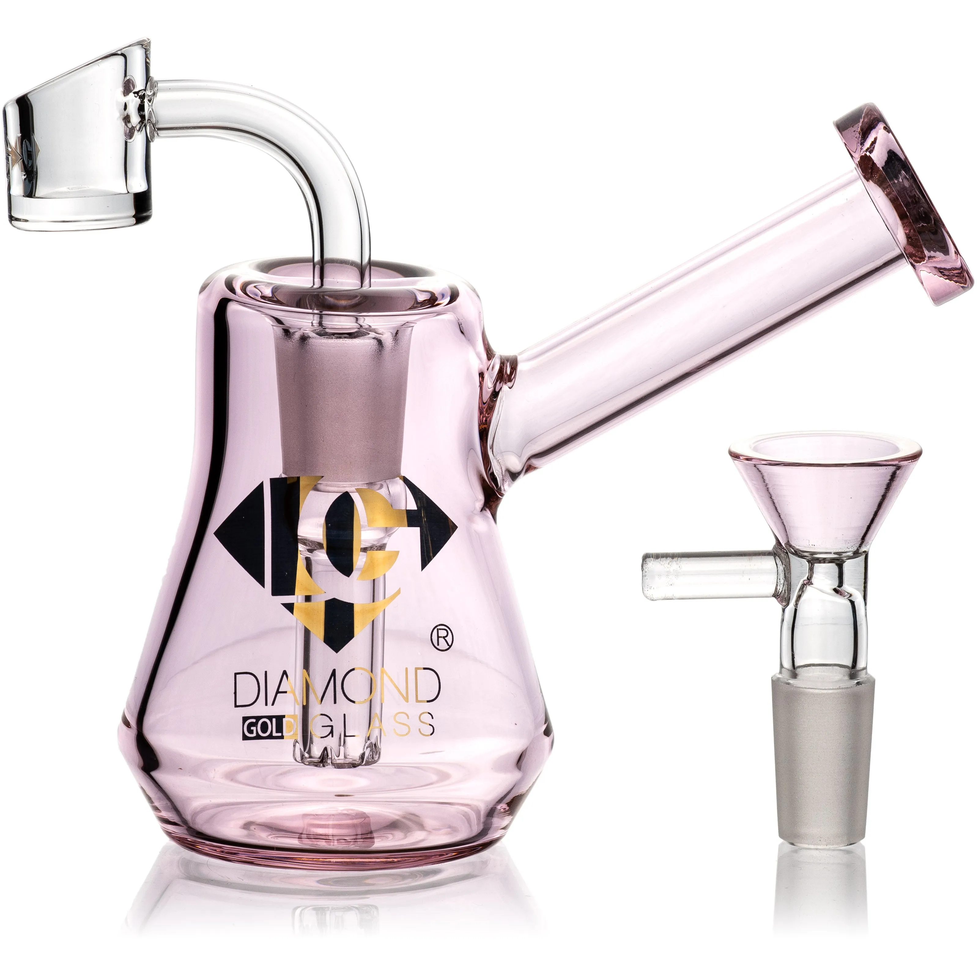 Hammer Bubbler, by Diamond Glass (free banger included)