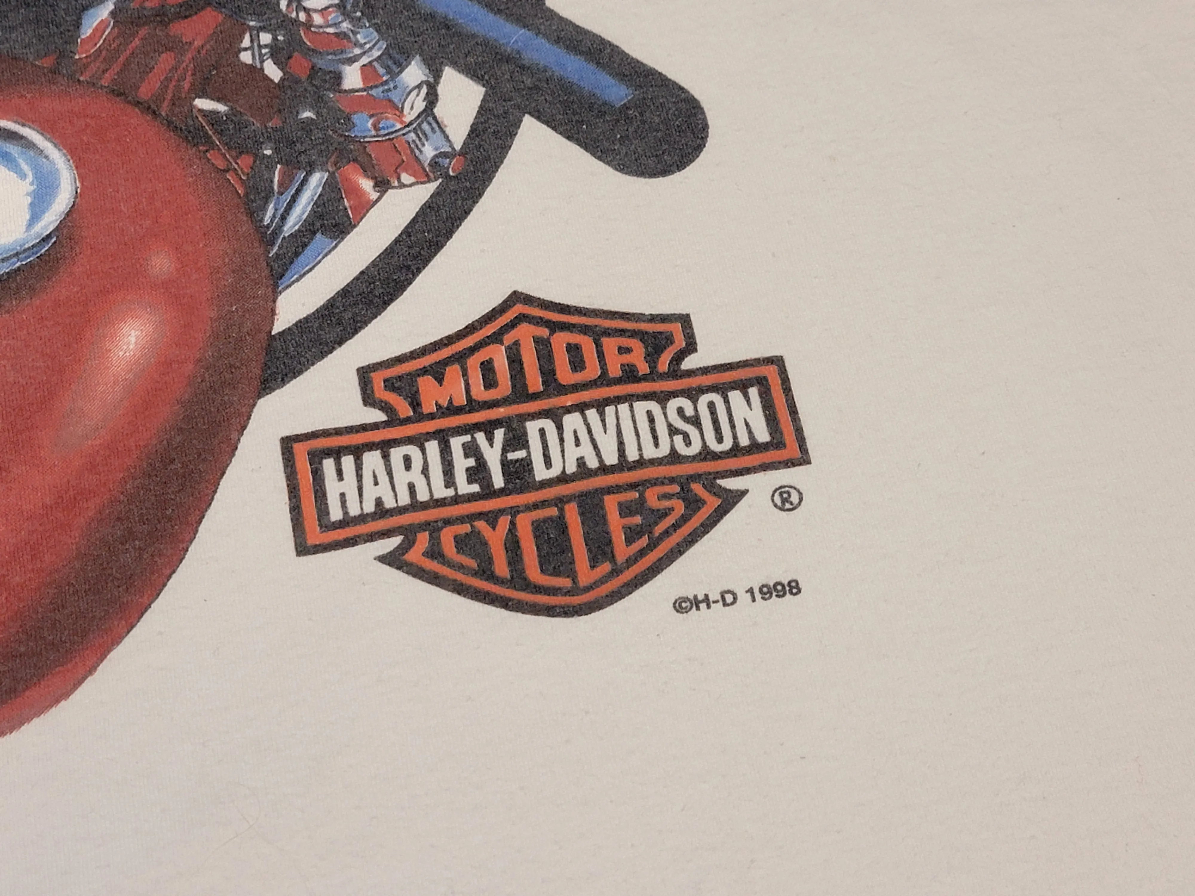 Harley Davidson Motorcycles Vintage 90's Can You Handle It 1998 Born To Ride T-Shirt