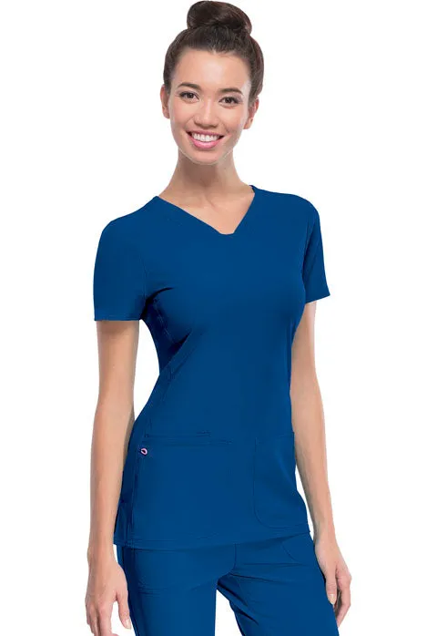 HeartSoul Break on Through Women's Pitter-Pat V-Neck Solid Scrub Top 20710