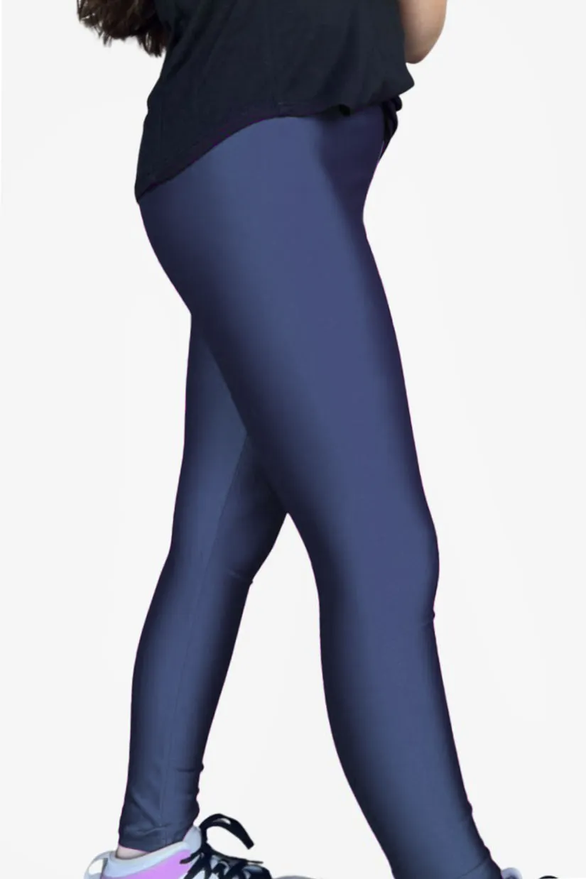 High Shine Long Legging - Navy