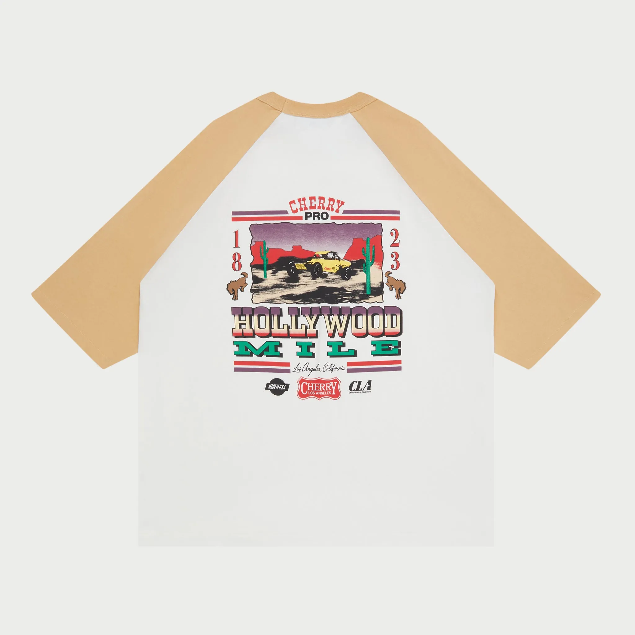 Hollywood Mile Baseball Tee (Camel)