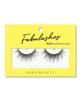 Kara Beauty 3D Faux Mink Eyelashes-A56