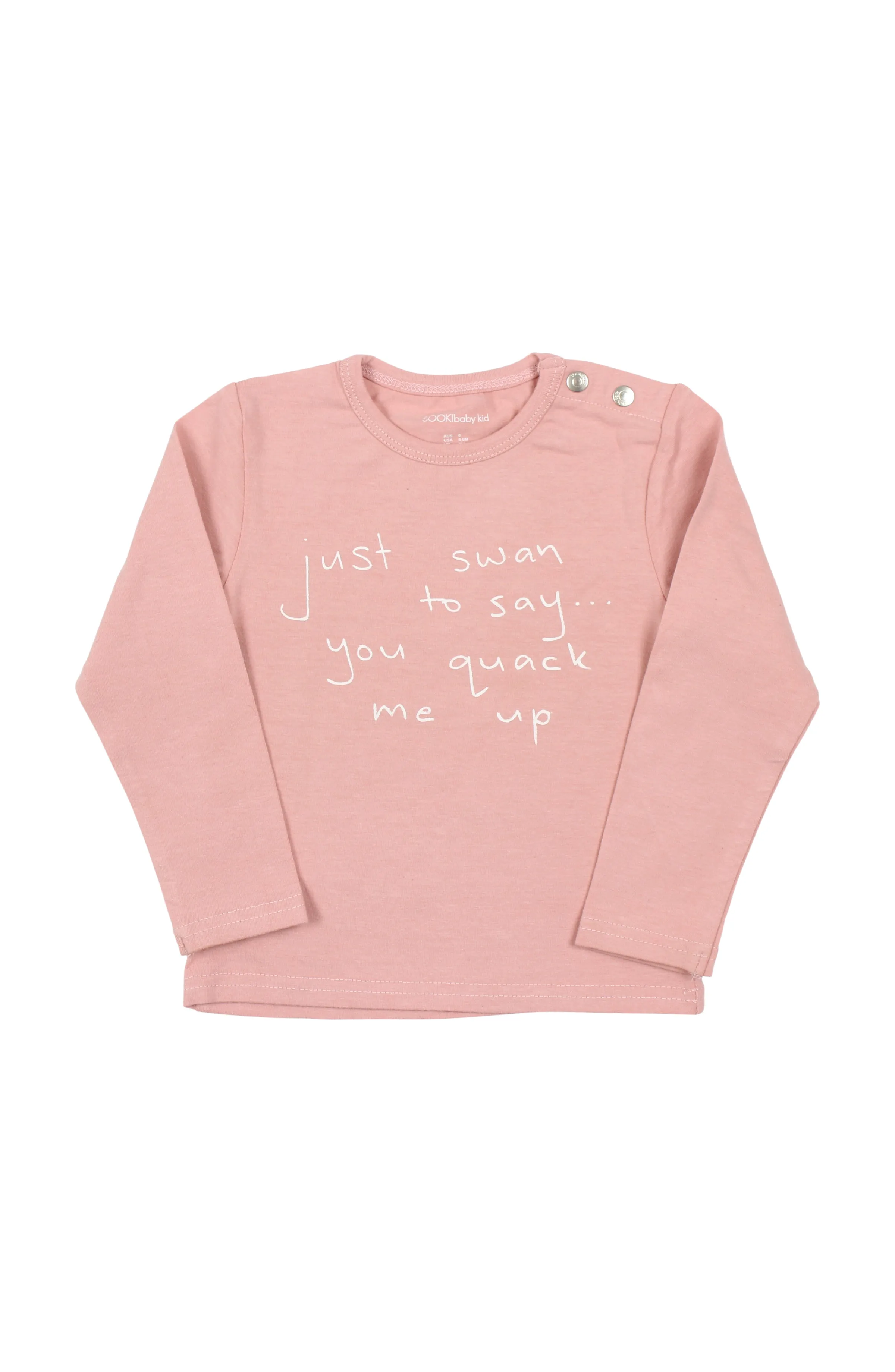 *Last One* Sooki Swan L/S Tee - Size 6 Month