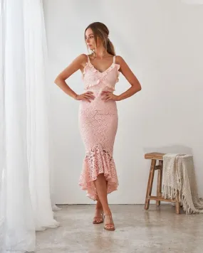 Leanne Dress In Blush