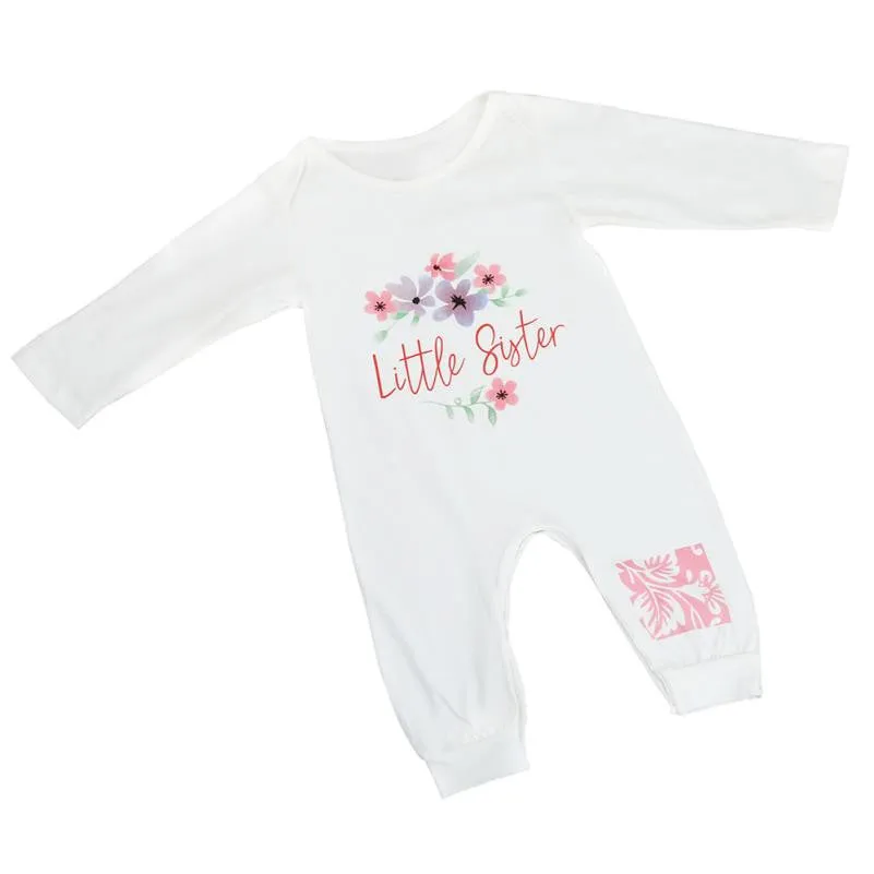 Little Sister Baby Girl Romper