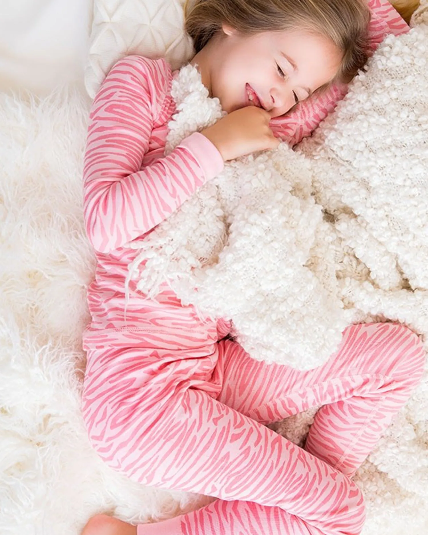 Long Sleeve Pajamas – Pink Zebra