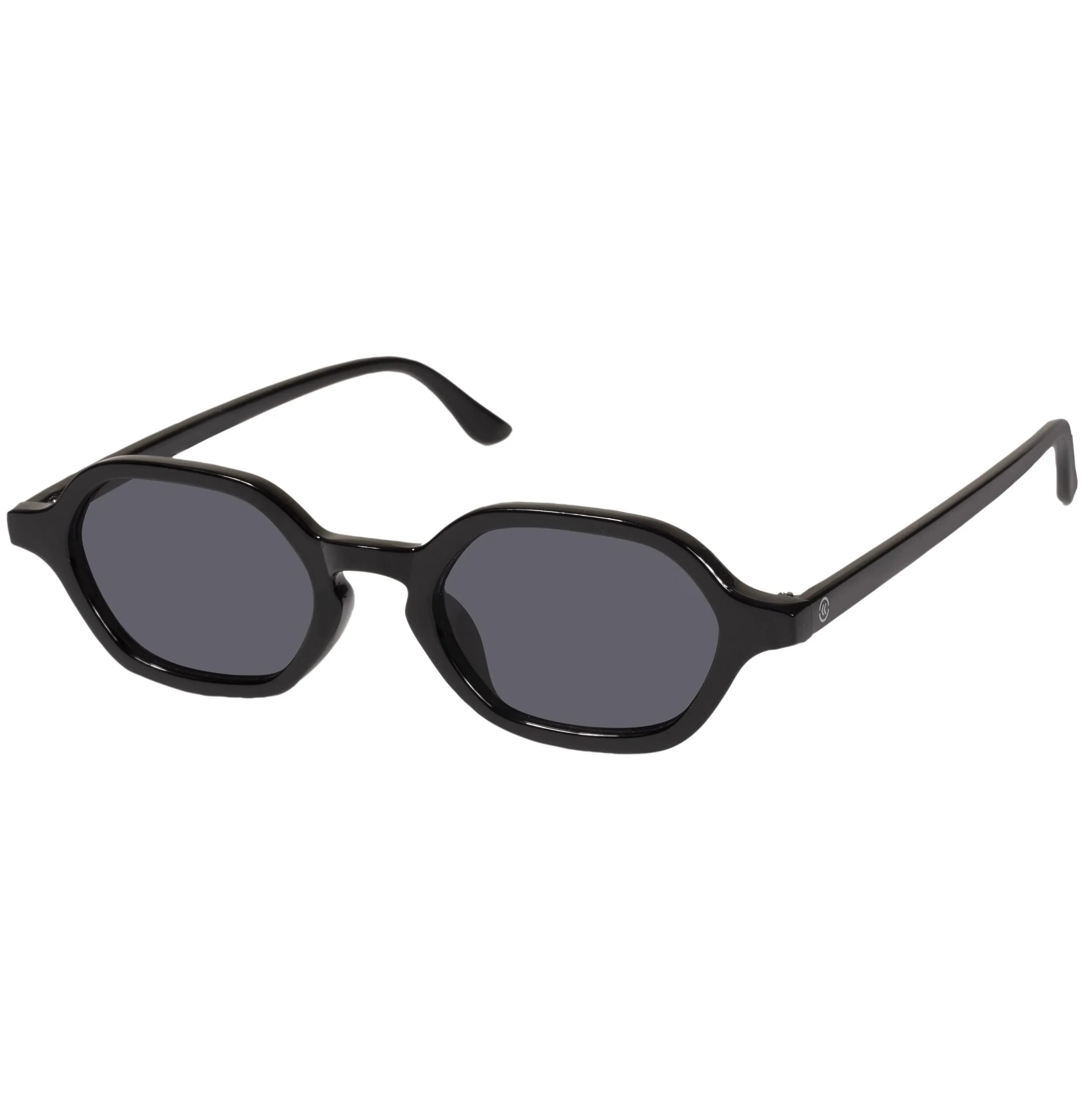 Lunettes de soleil Femme Héxagonale Noir