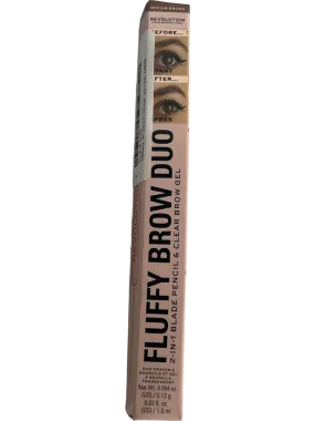 Makeup Revolution Fluffy Brow Filter Duo Medium Brown