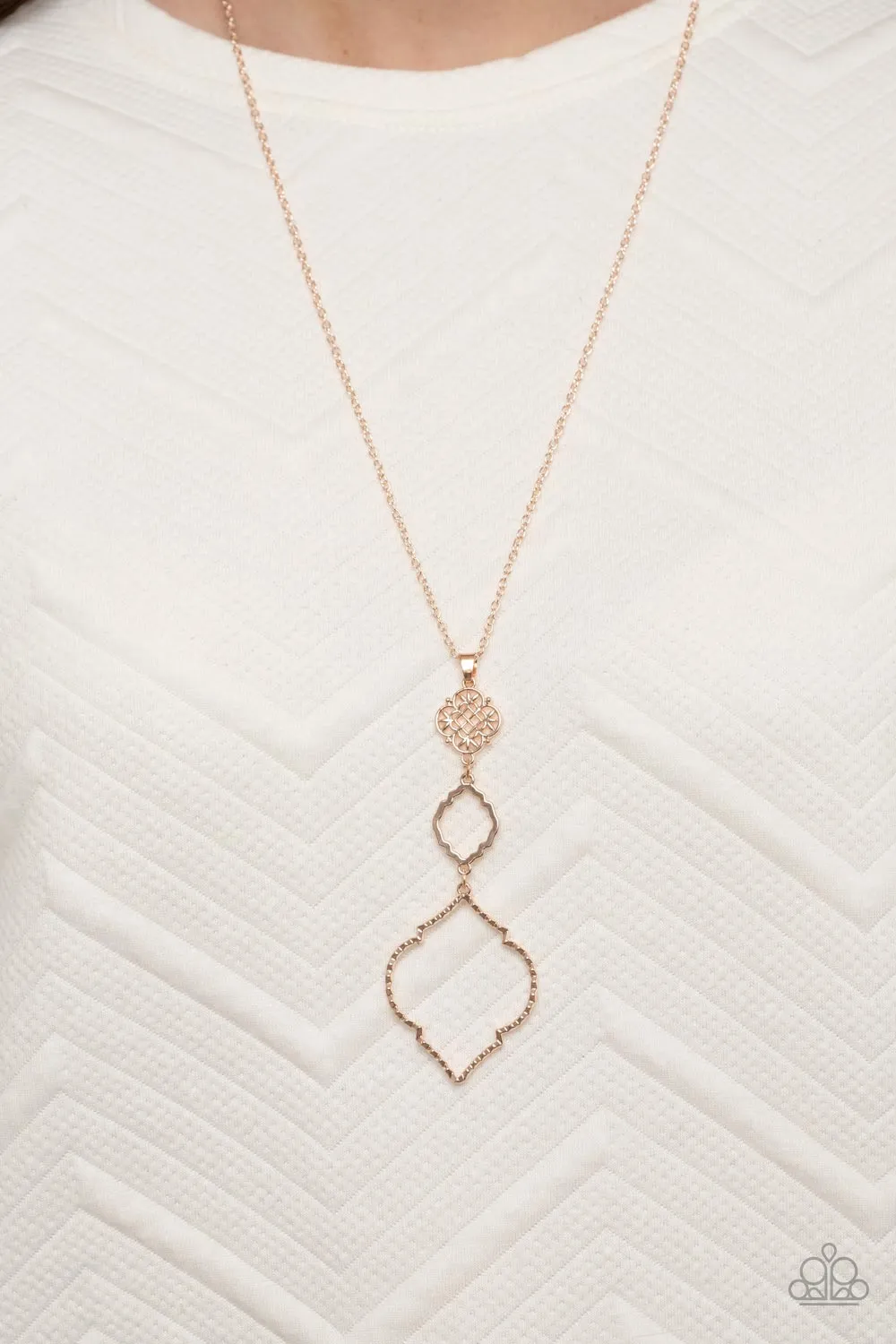 Marrakesh Mystery - Rose Gold Necklace