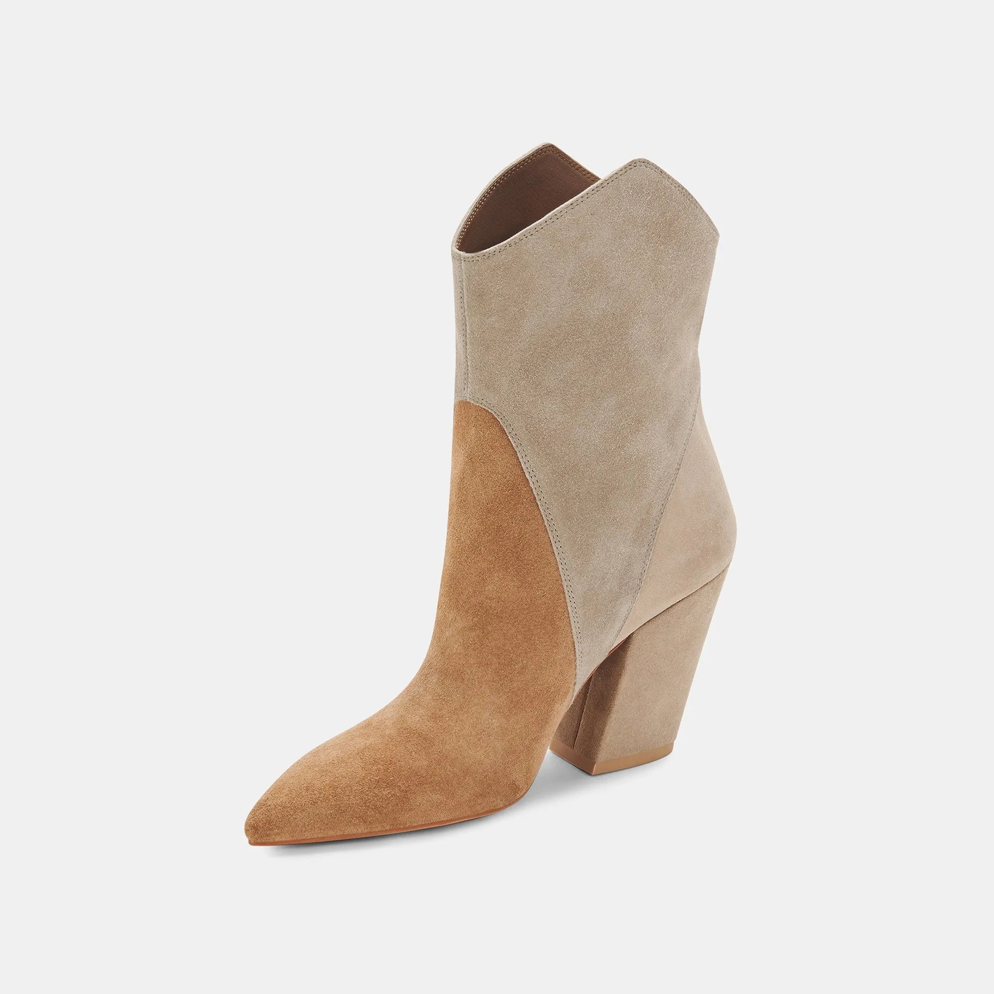 NESTLY BOOTIES TAUPE MULTI SUEDE re:vita