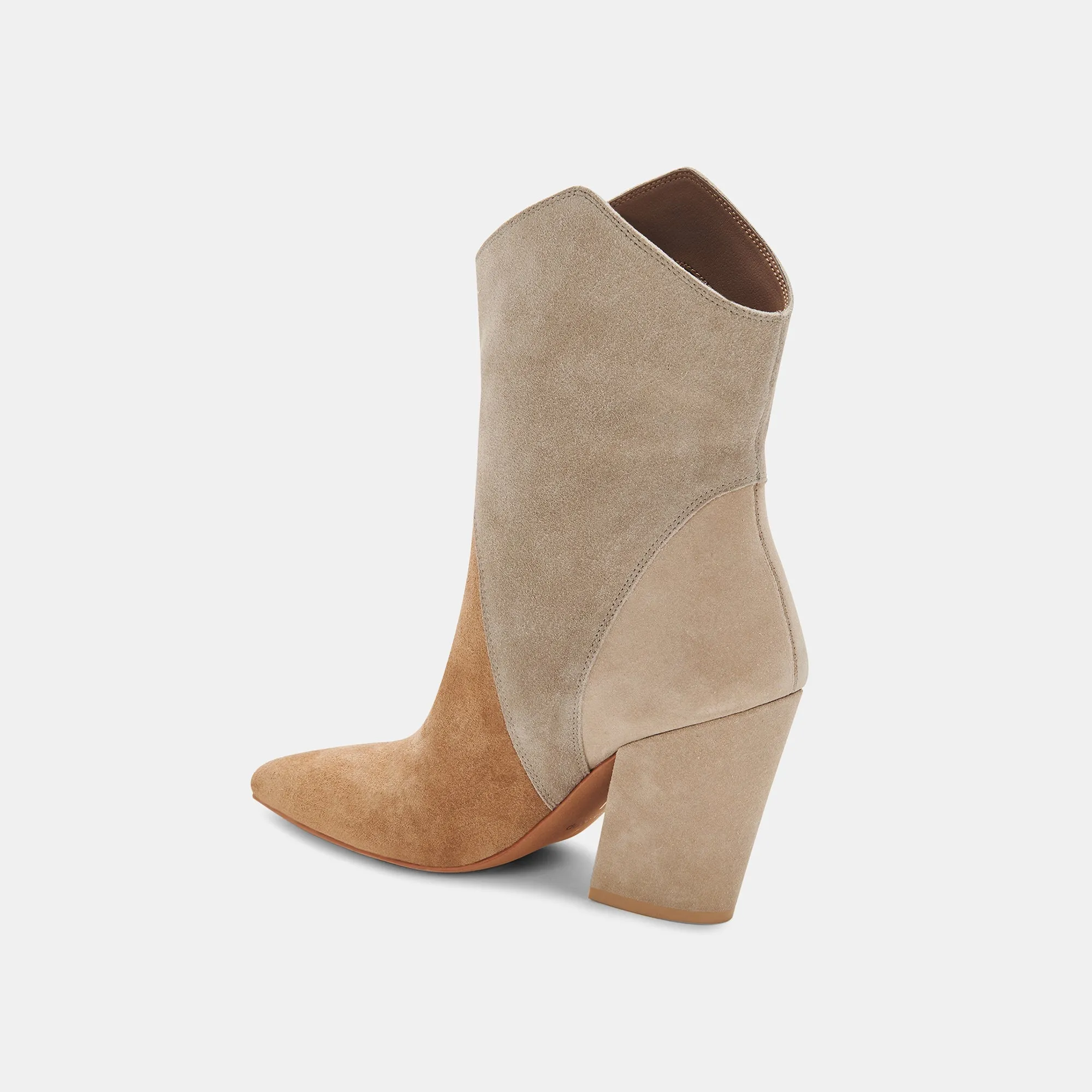 NESTLY BOOTIES TAUPE MULTI SUEDE re:vita