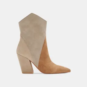 NESTLY BOOTIES TAUPE MULTI SUEDE re:vita