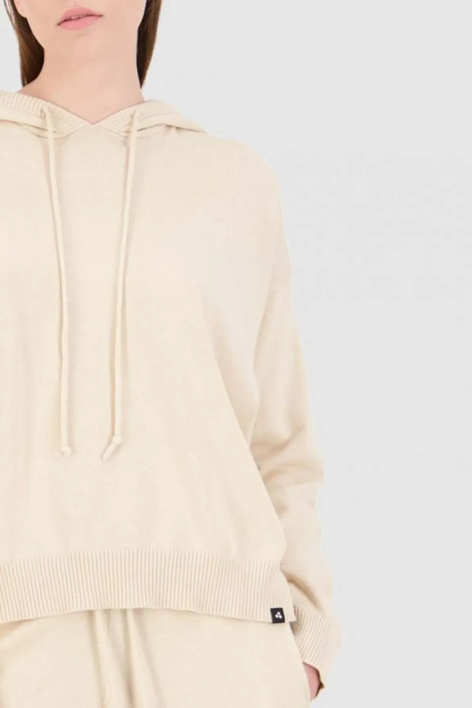 Neve Duski Oat Marle Knit Hood Jumper