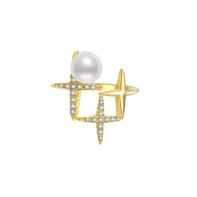 New Yorker Freshwater Pearl Ring WR00108