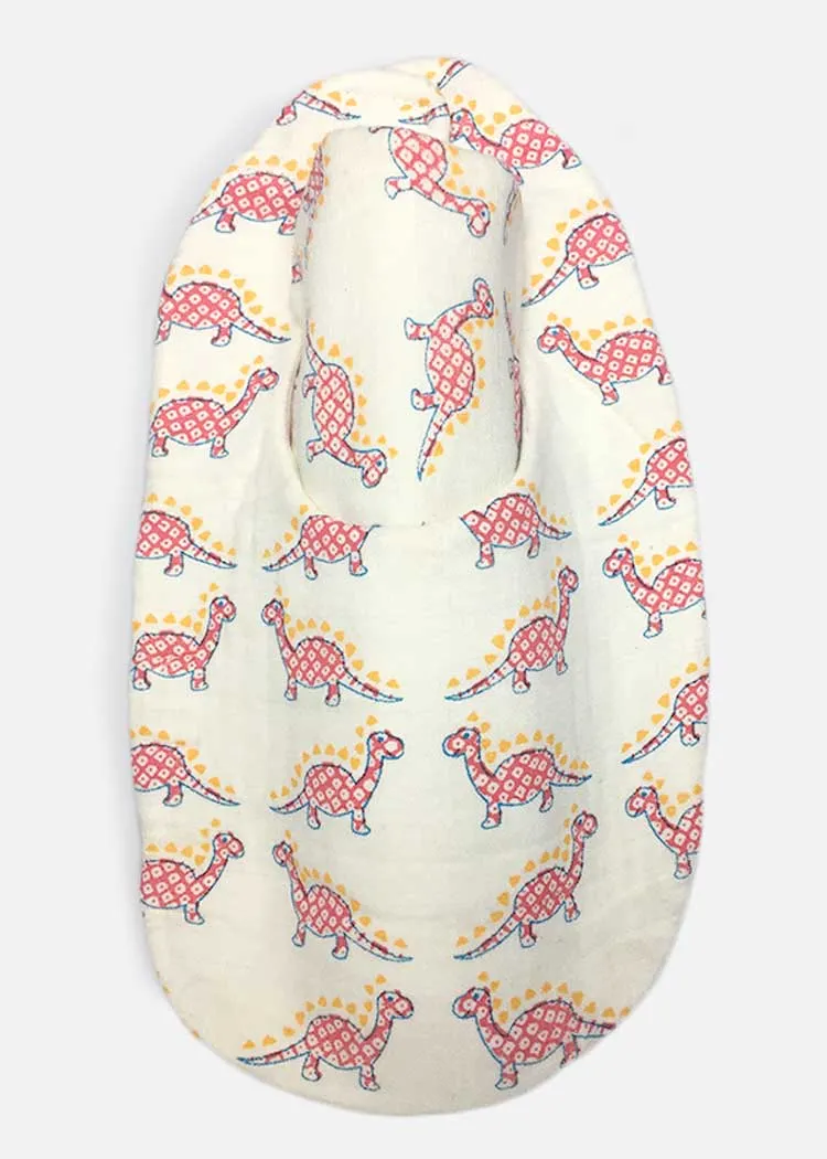 Newborn Bib Burp Cloth - Dino