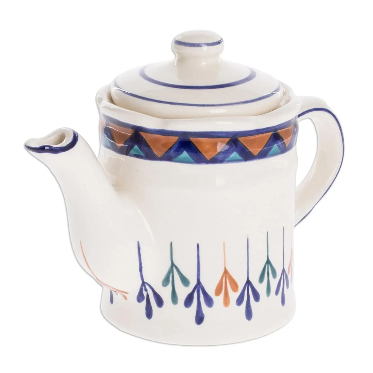 Novica Antigua Breeze Ceramic Coffeepot