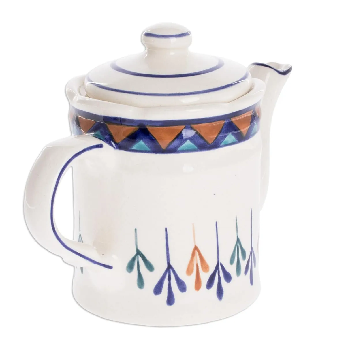 Novica Antigua Breeze Ceramic Coffeepot