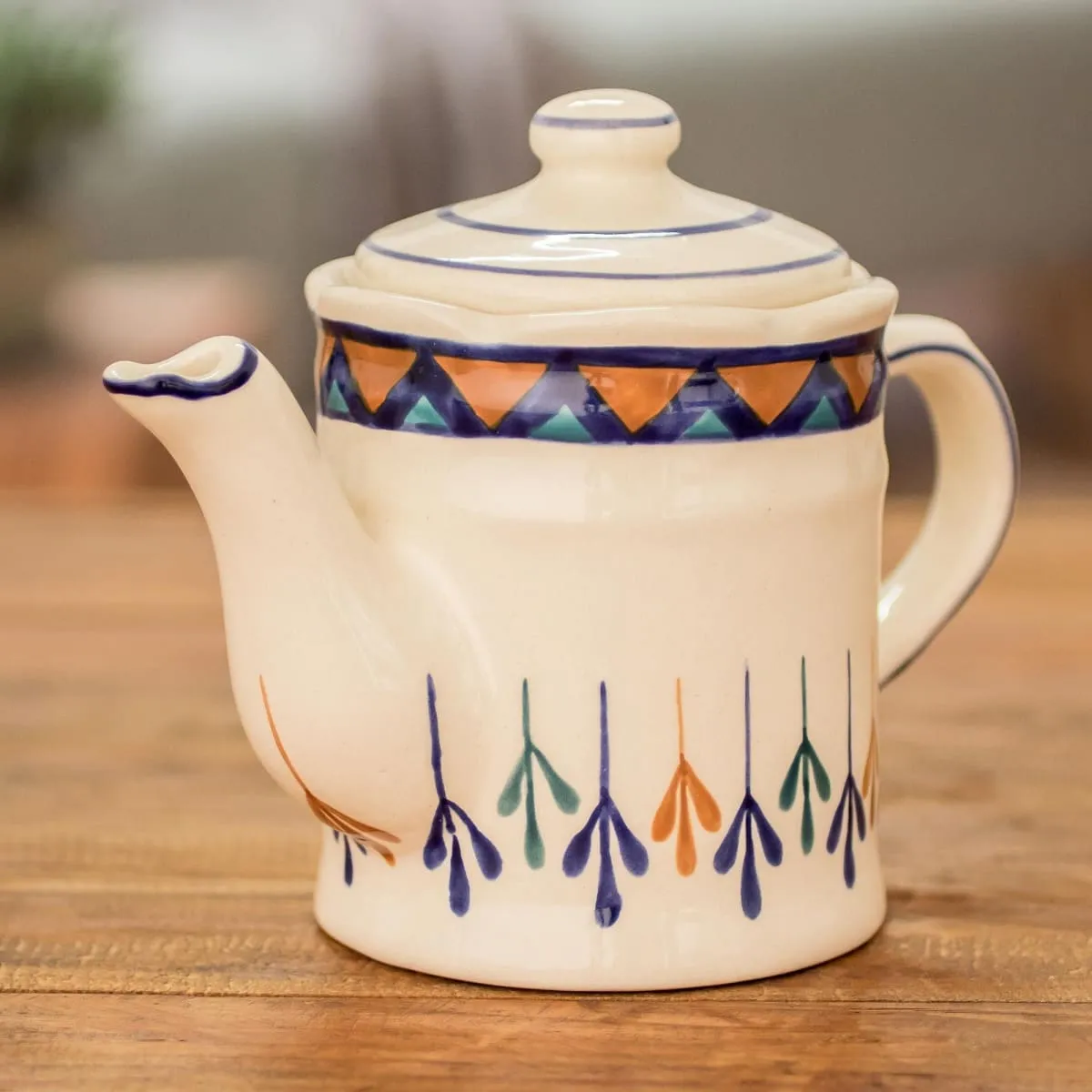 Novica Antigua Breeze Ceramic Coffeepot