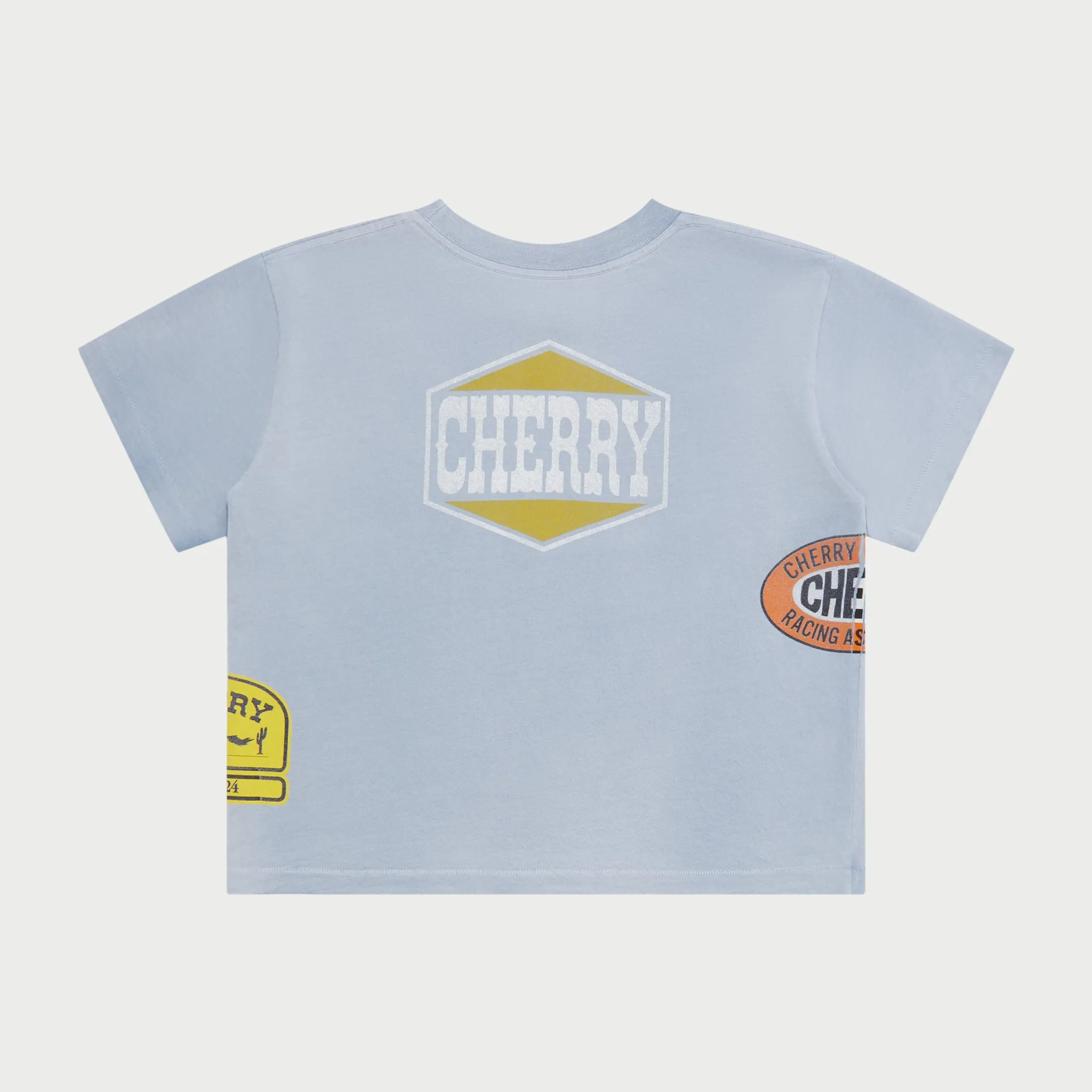 Off Road Boxy Baby Tee (Dusty Blue)