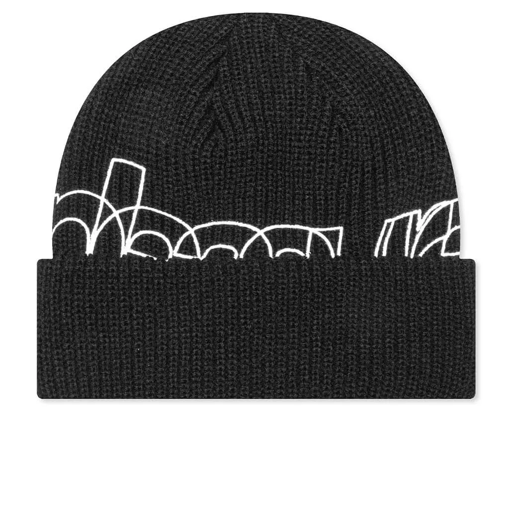 Outline Beanie - Black