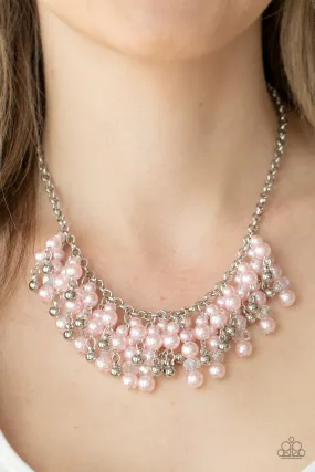 Paparazzi Necklace ~ Champagne Dreams - Pink Pearl Necklace