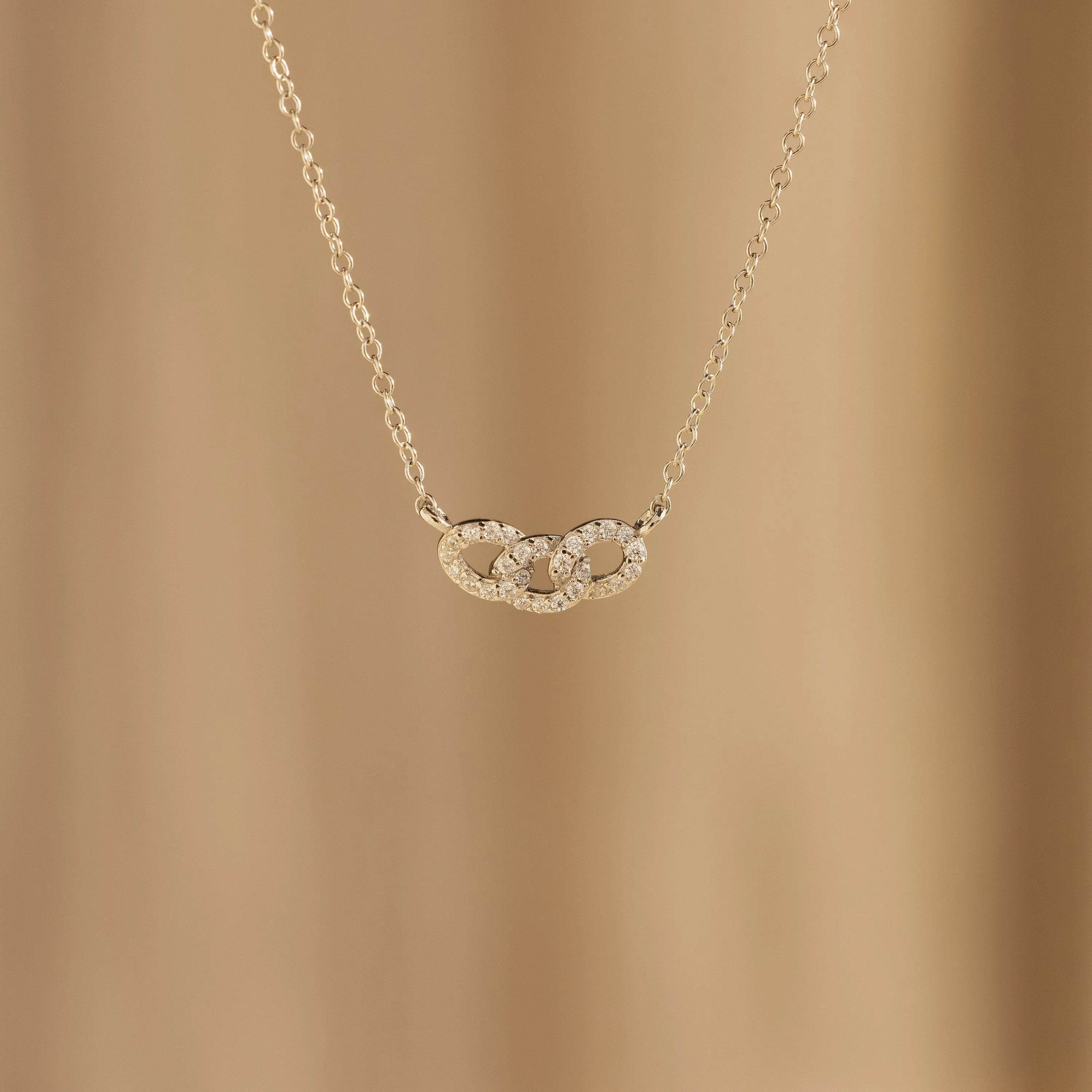 Pave Link Necklace