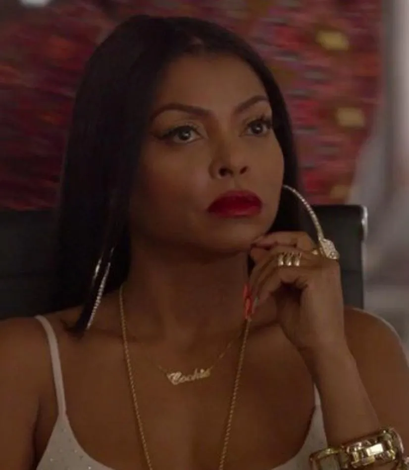 Personalized Name Necklace with Swarovski Crystal - Cookie Lyon of Empire / Taraji P. Henson