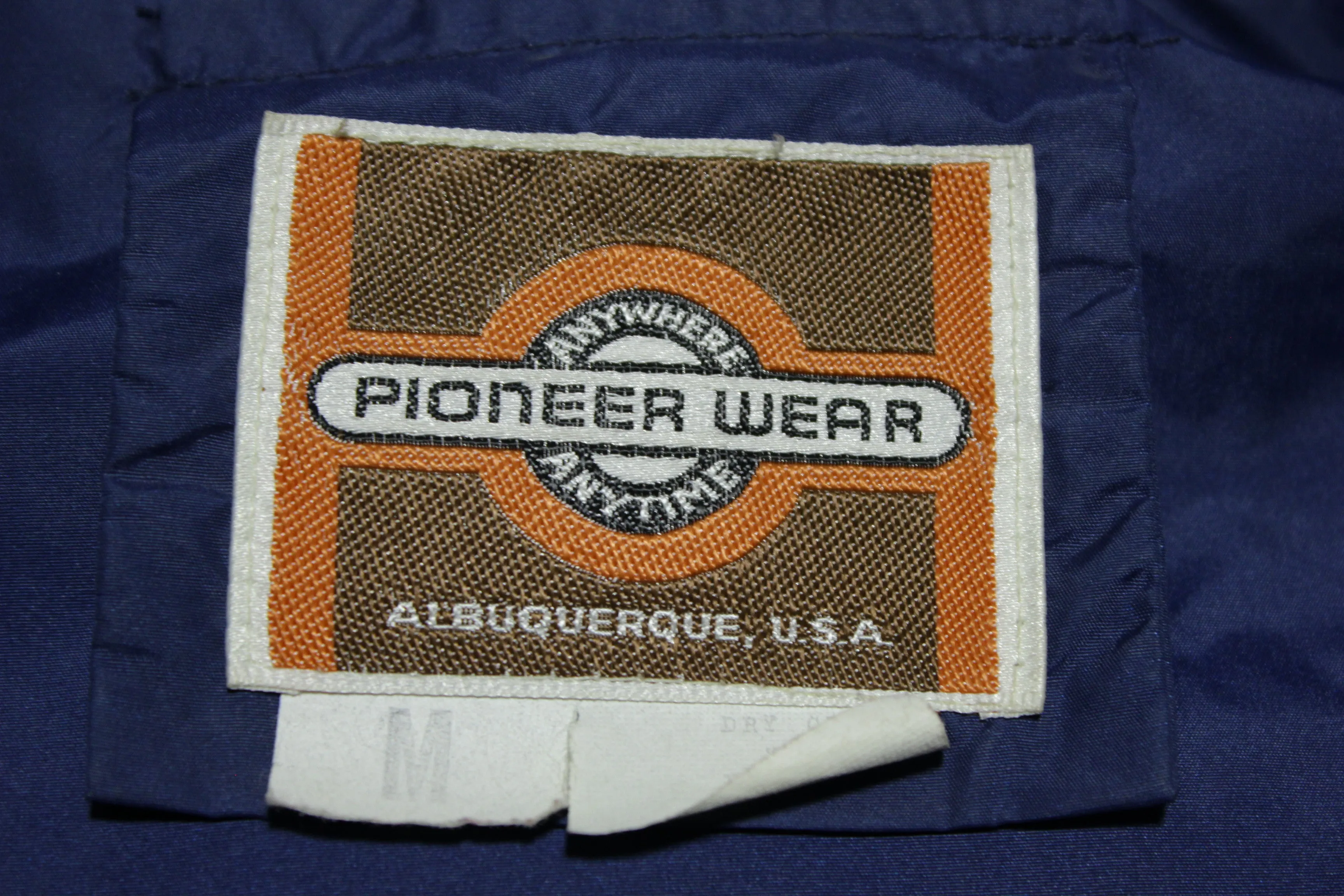 Pioneer Wear Leather Patch Vintage 80s Puffer Ski Vest Jacket