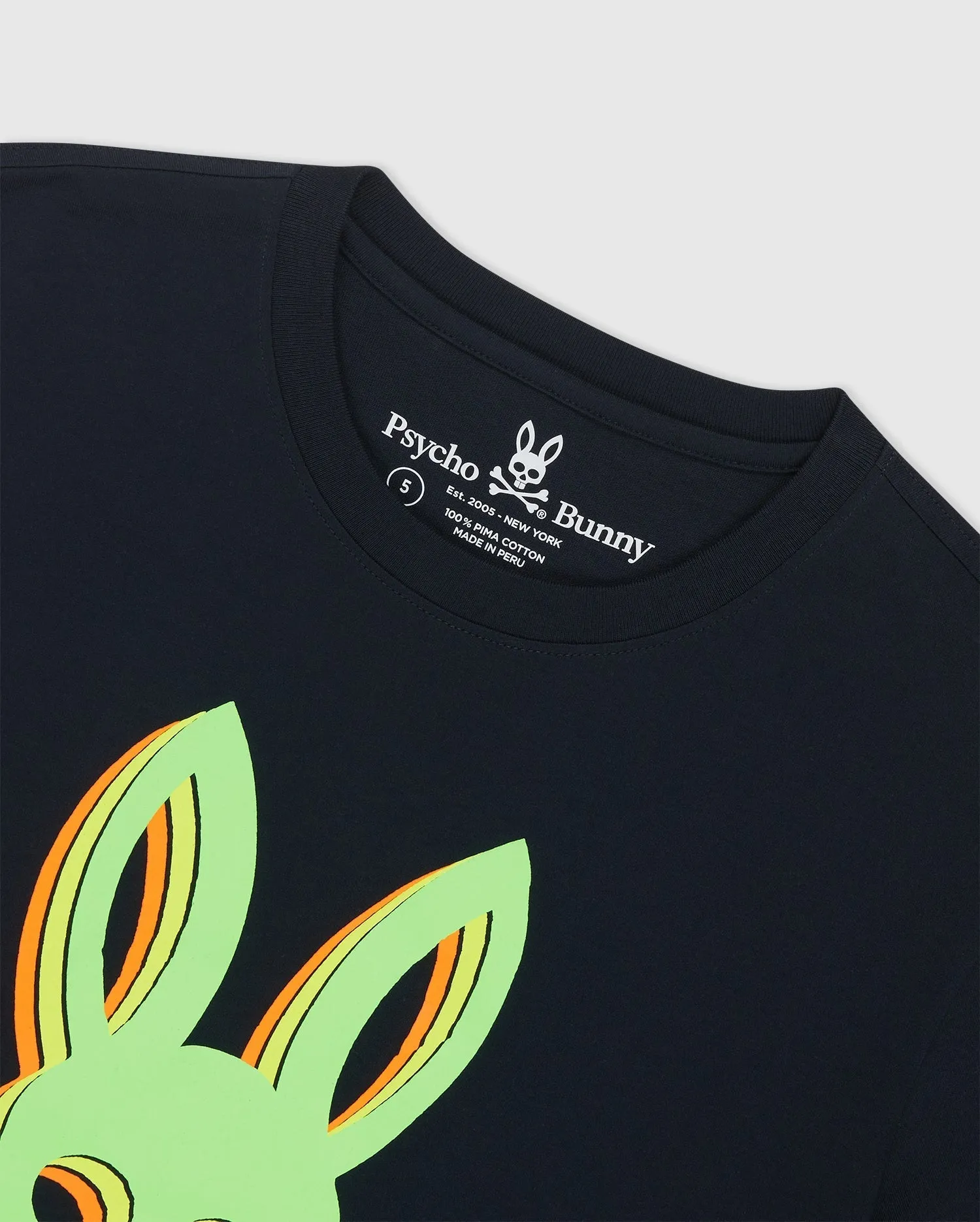 Psycho Bunny Mens Henton Graphic Tee - Navy