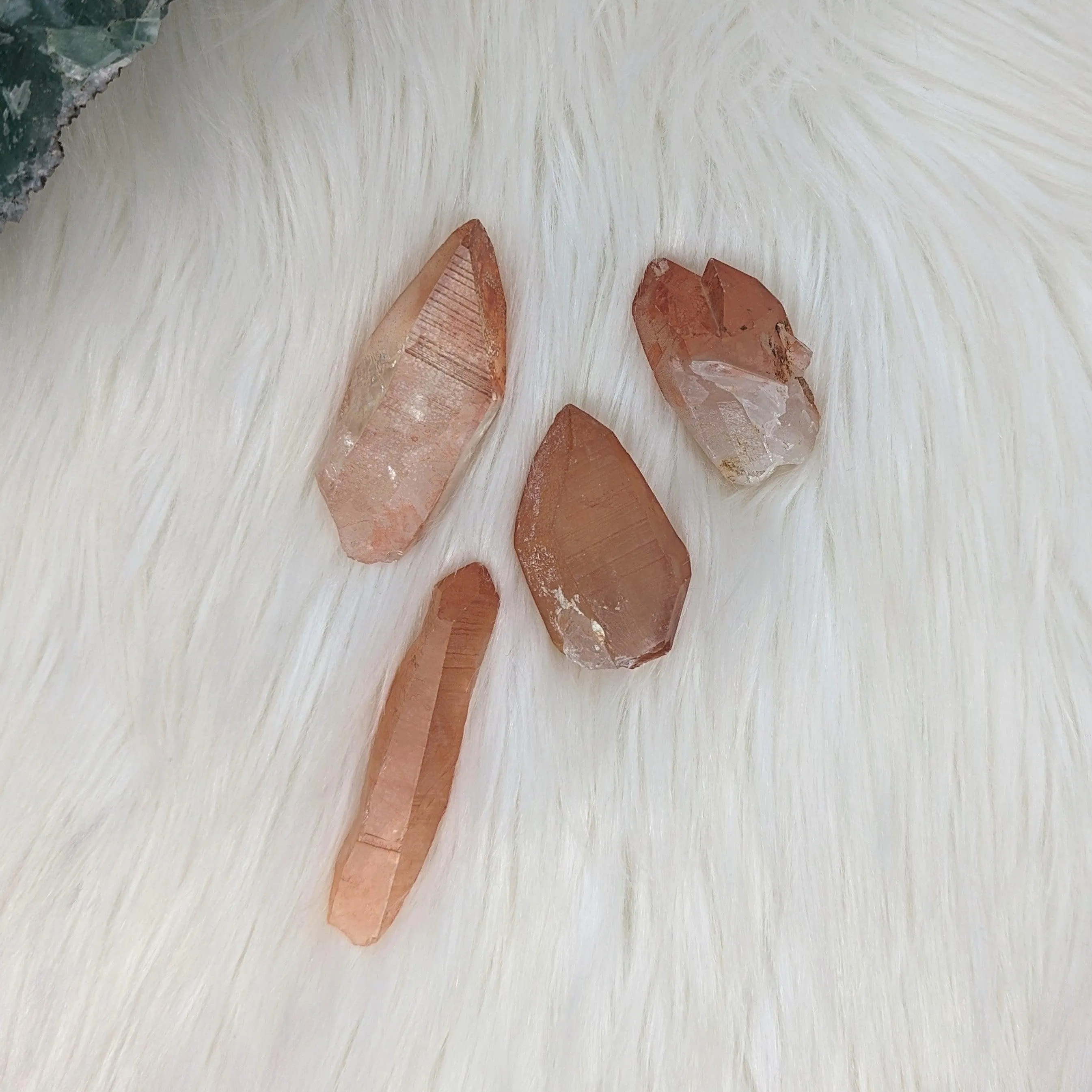 Red Hematoid Quartz Specimen Points~ Unique set of 2