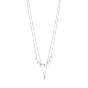 Sia Silver Plated Crystal 2-in-1 Necklace