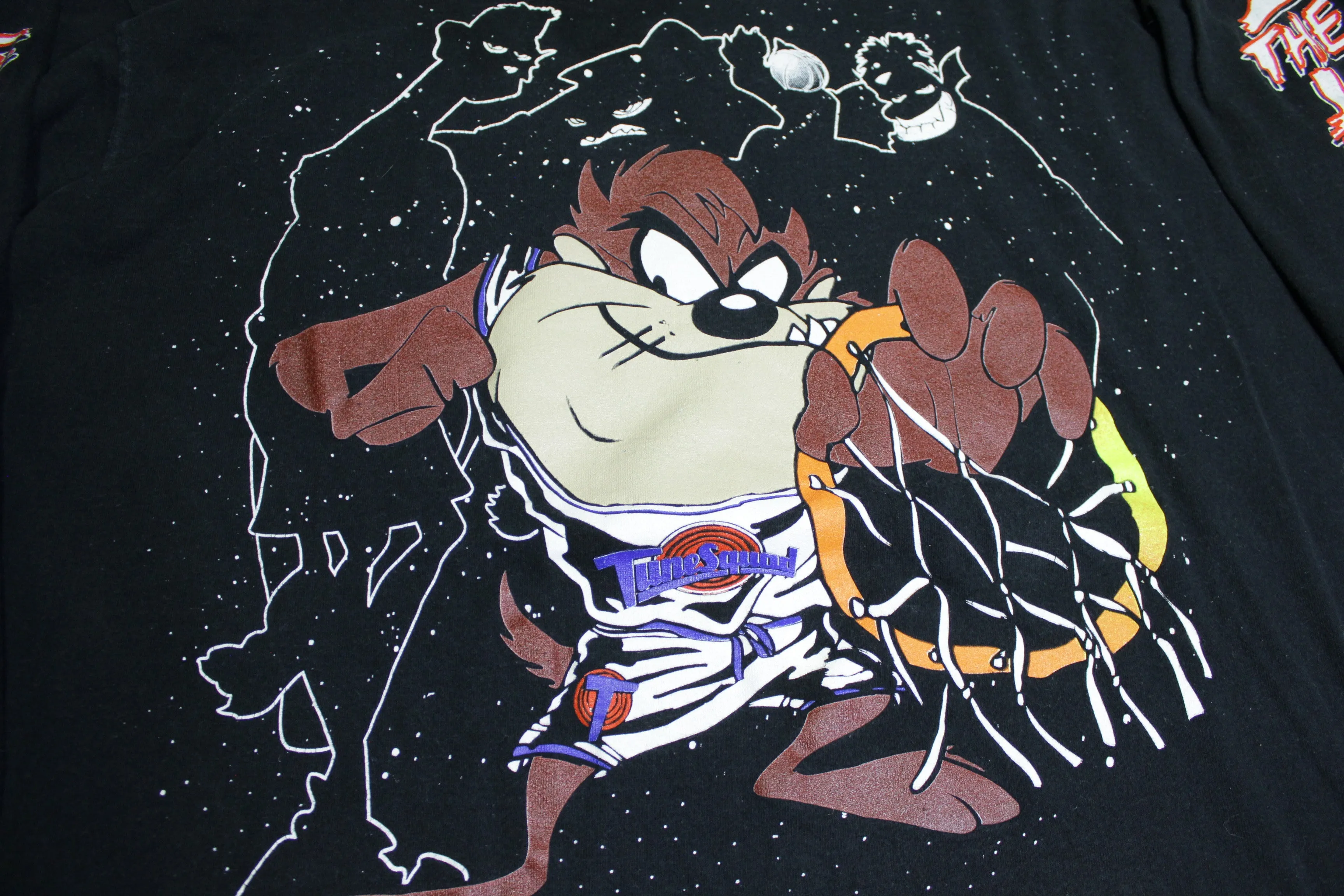 Space Jam Freeze 1996 Tune Squad Taz Looney Tunes Vintage 90's Single Stitch T-Shirt