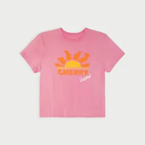 Sunset Baby Tee (Fuchsia)