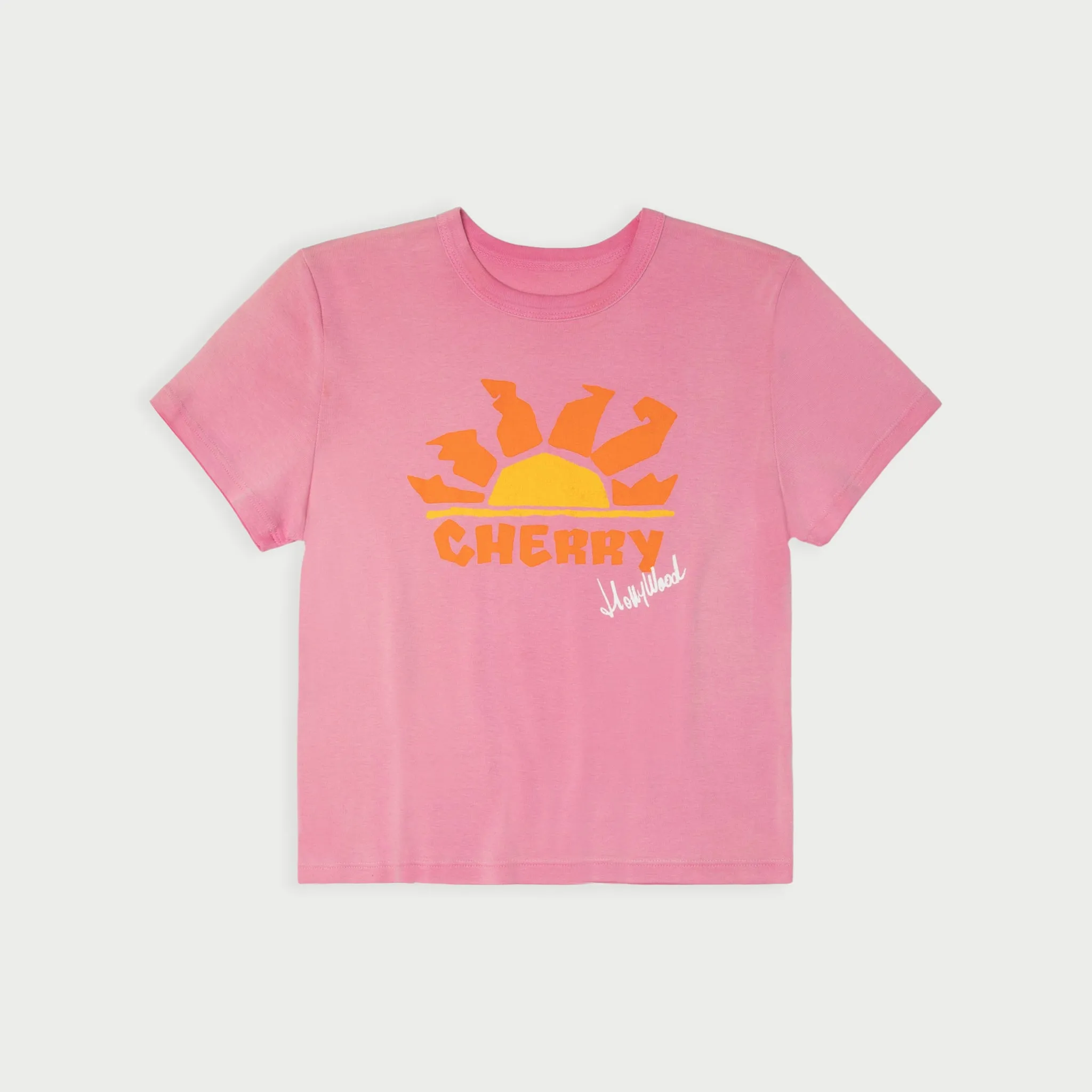 Sunset Baby Tee (Fuchsia)