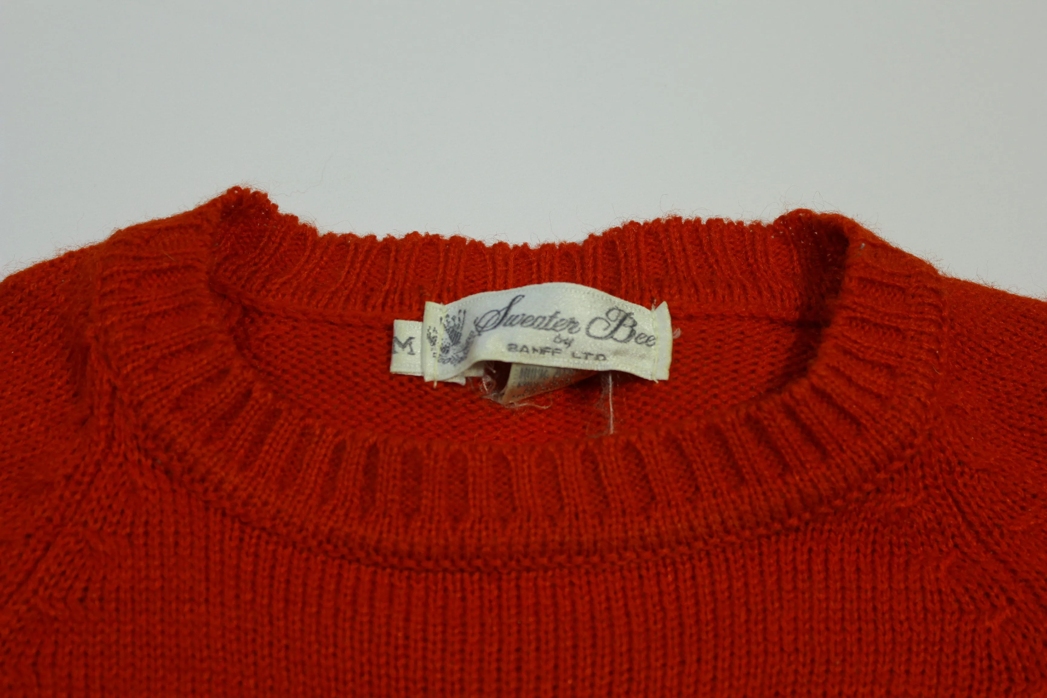 Sweater Bee By Banff LTD Vintage 80's Striped Waver Ski Sweater