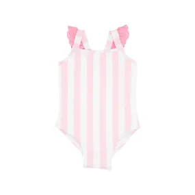 The Beaufort Bonnet Company - Caicos Cabana Stripe Long Bay Bathing Suit