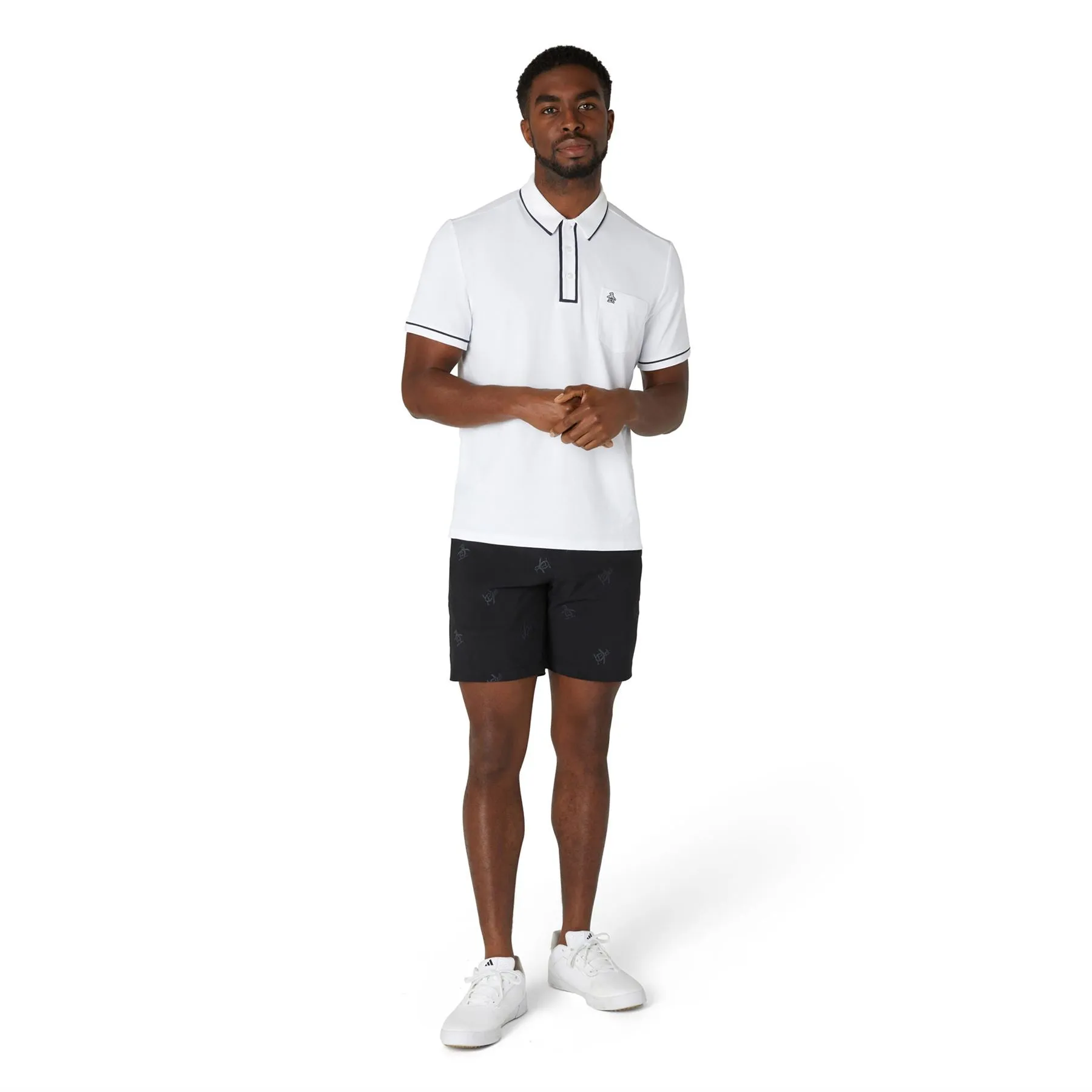 The Technical Earl Nylon Stretch Polo Bright White - SS24