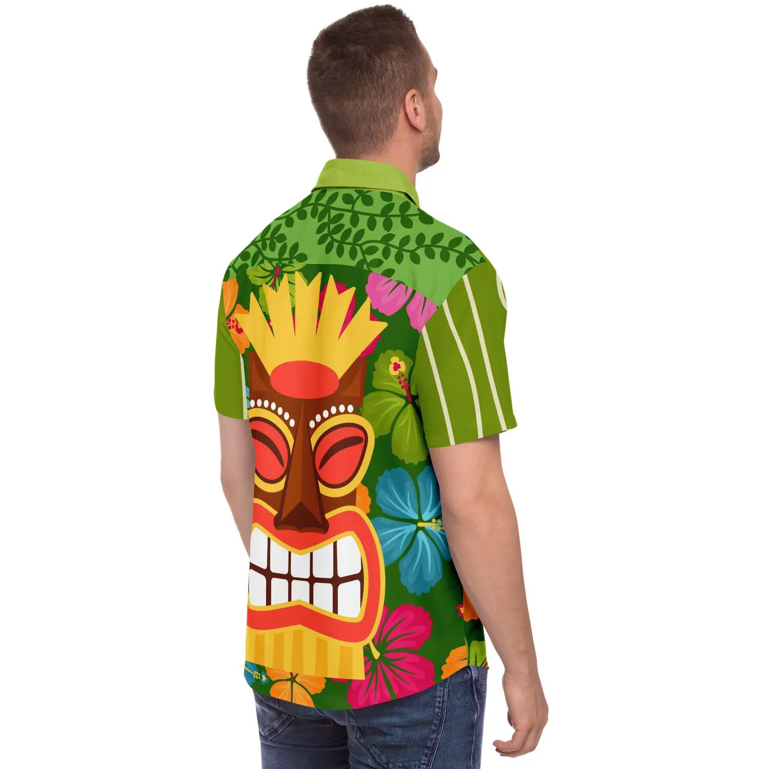 The Tiki God Short Sleeve Button Down Shirt