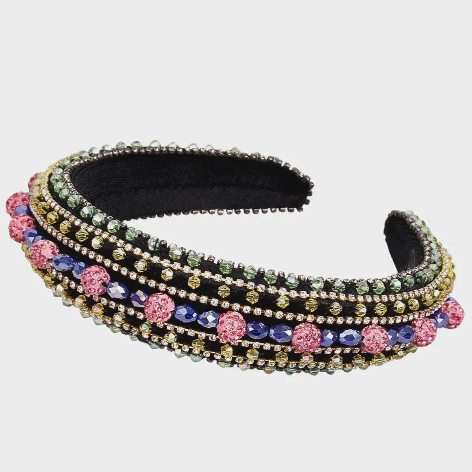 Theodore Padded Headband w/ Beading