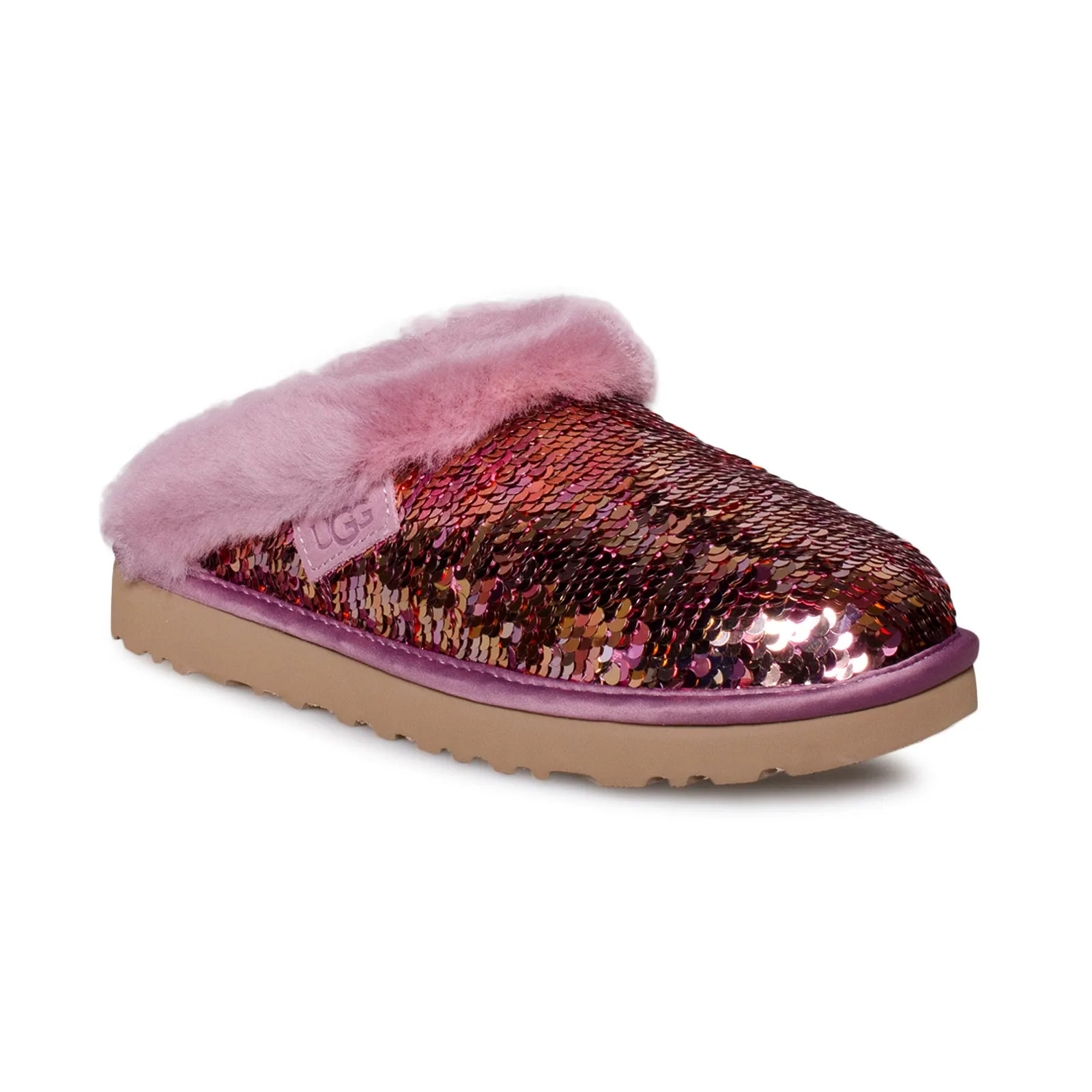 UGG Cluggette Sequin Pink Slippers - Women'