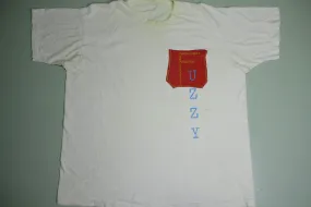 'UZZY' The Fuzzy Felt 1 of 1 Custom Red Pocket On A Vintage 90's Marlboro T-Shirt