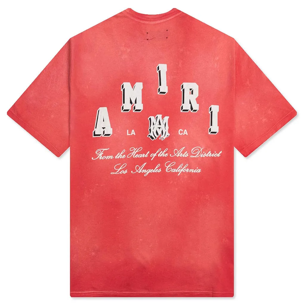 Vintage Collegiate Tee - Red