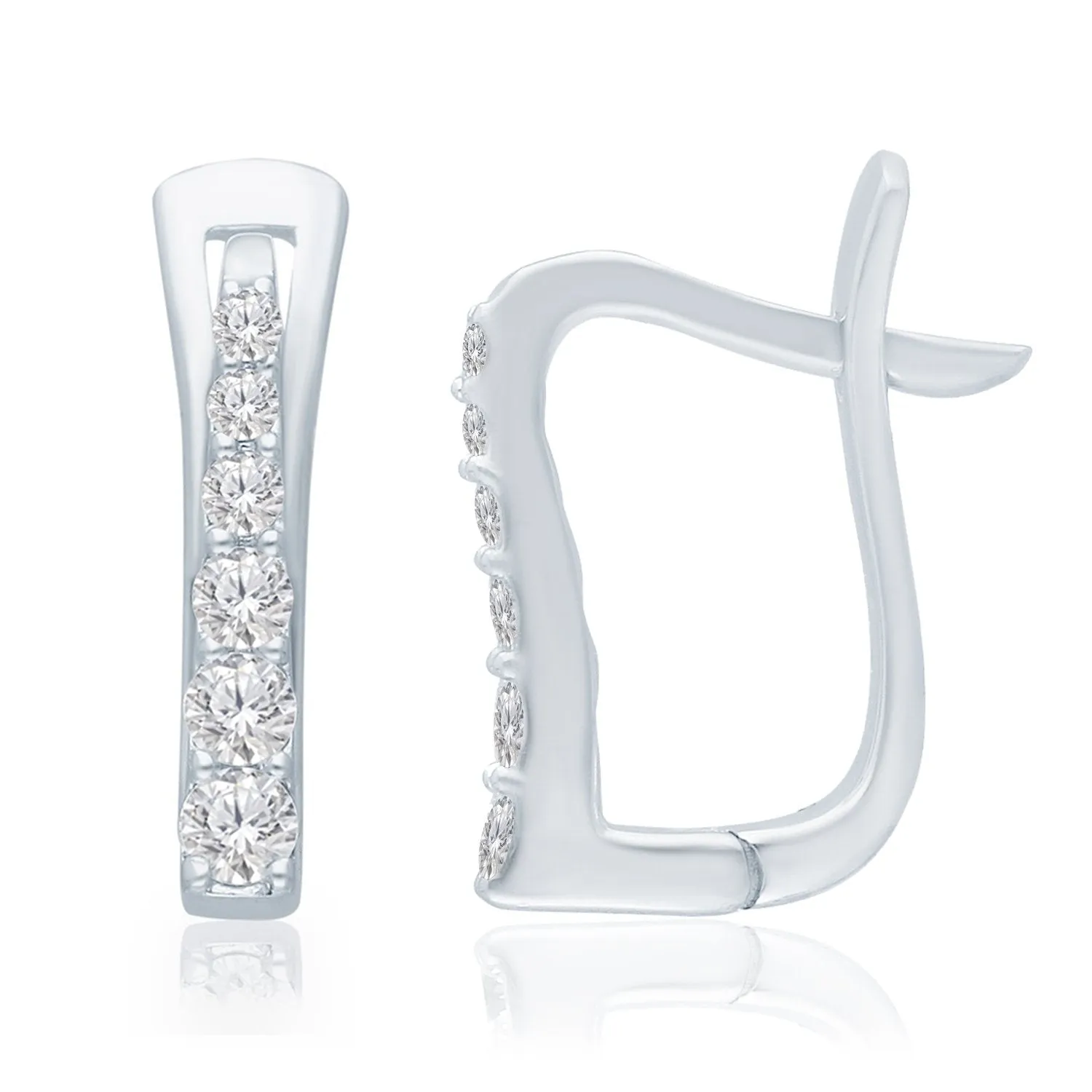 White Gold Diamond Eternal Earrings