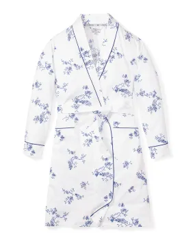 Women's Indigo Floral Robe